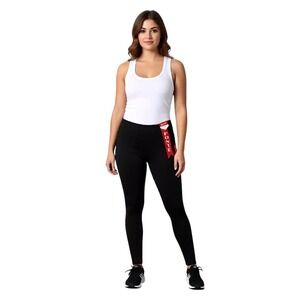Levanta Cola High Waist Black Leggings Pants PS NWT